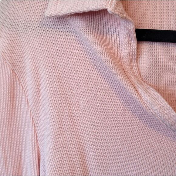 Lovers & Friends Light Blush Celeste Cropped Polo Top - Picture 5 of 7